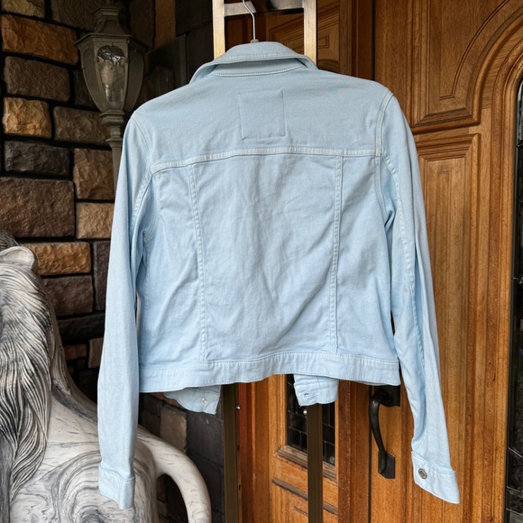 Michael Kors Baby Blue Denim Jacket - Picture 2 of 3